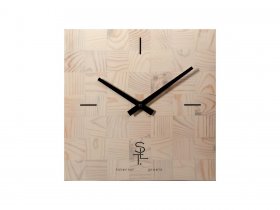 Часы настенные SLT 5196 CHESS WHITE WOOD в Кудряшовском - kudryashovskij.mebel-nsk.ru | фото