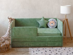 Диван-кровать Happy (зеленый) в Кудряшовском - kudryashovskij.mebel-nsk.ru | фото