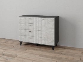 Комод «Катрин-13» (графит/мальта) в Кудряшовском - kudryashovskij.mebel-nsk.ru | фото