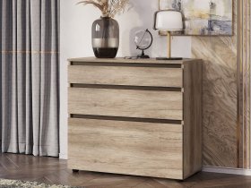 Комод КМ-01 Энигма (венге/дуб каньон) в Кудряшовском - kudryashovskij.mebel-nsk.ru | фото