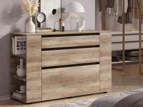 Комод КМ-06 Энигма (венге/дуб каньон) в Кудряшовском - kudryashovskij.mebel-nsk.ru | фото