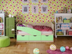 Кровать детская Бабочки 1,8 м в Кудряшовском - kudryashovskij.mebel-nsk.ru | фото