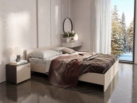Кровать двухспальная 1,6м Гиза в Кудряшовском - kudryashovskij.mebel-nsk.ru | фото