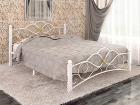 Кровать двуспальная Гарда-3 на металлокаркасе 1,4 м в Кудряшовском - kudryashovskij.mebel-nsk.ru | фото