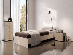 Кровать односпальная 0,9м Гиза в Кудряшовском - kudryashovskij.mebel-nsk.ru | фото