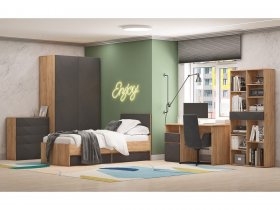 Модульная детская Шерлок в Кудряшовском - kudryashovskij.mebel-nsk.ru | фото