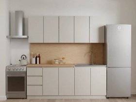 Кухонный гарнитур Мори 2,0 м (сатин) в Кудряшовском - kudryashovskij.mebel-nsk.ru | фото