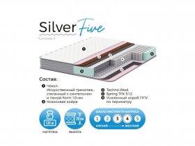 Матрас Silver Five в Кудряшовском - kudryashovskij.mebel-nsk.ru | фото