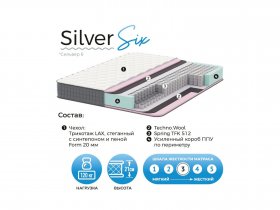 Матрас Silver Six в Кудряшовском - kudryashovskij.mebel-nsk.ru | фото