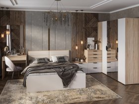 Модульная спальня Норд в Кудряшовском - kudryashovskij.mebel-nsk.ru | фото