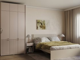 Модульная спальня Орма (МДФ) в Кудряшовском - kudryashovskij.mebel-nsk.ru | фото