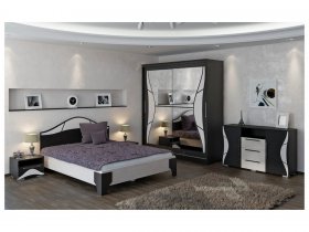 Модульная спальня Верона (Линаура) в Кудряшовском - kudryashovskij.mebel-nsk.ru | фото