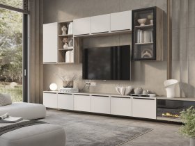 Модульная стенка Урбан в Кудряшовском - kudryashovskij.mebel-nsk.ru | фото