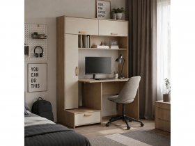 Стол письменный Лайт 03.243  (плэйн/сатин) в Кудряшовском - kudryashovskij.mebel-nsk.ru | фото